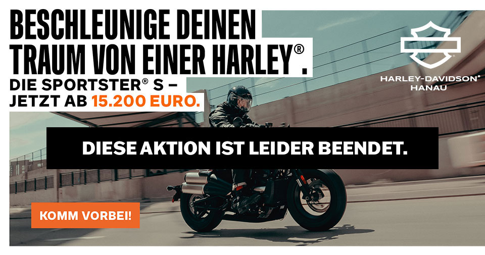 Nur bis 26.9.2025: Sportster® S ab 15.200 Euro