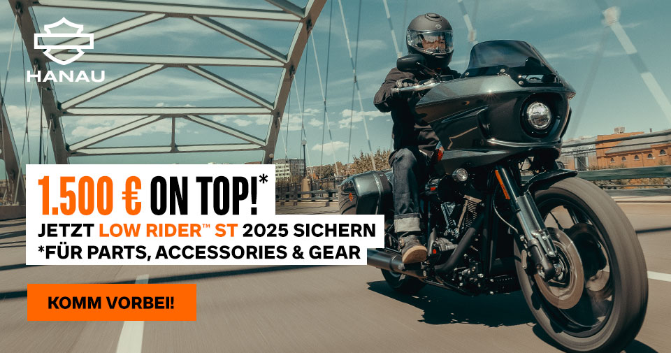 1.500 € Gutscheine* jetzt für alle Softails 2025 uns Street Glide Ultra 2025