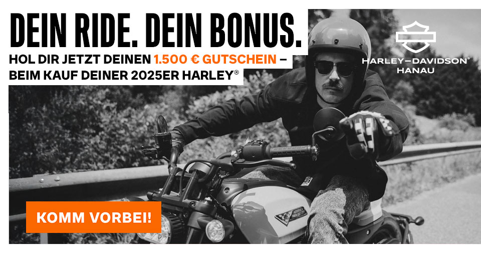 Dein Ride. Dein 1.500 € Bonus.