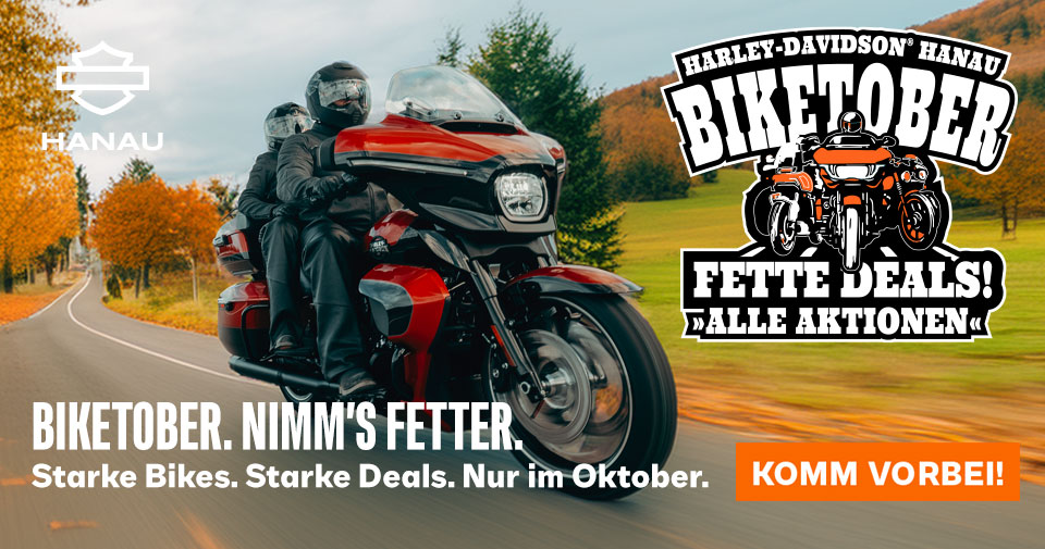 Biketober - Jetzt den Deal bei Harley-Davidson Hanau mitnehmen