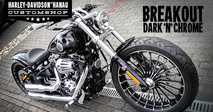 Softail Breakout - Dark 'n' Chrome Custombike