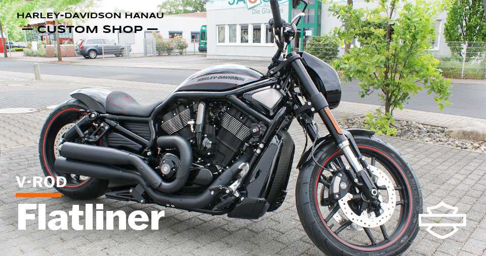 V-Rod Night Rod Special Umbau zum Flatliner Custombike