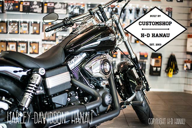 Dyna Fat Bob Umbau Fetter Bob Custombike umgebaut von Harley-Davidson Hanau