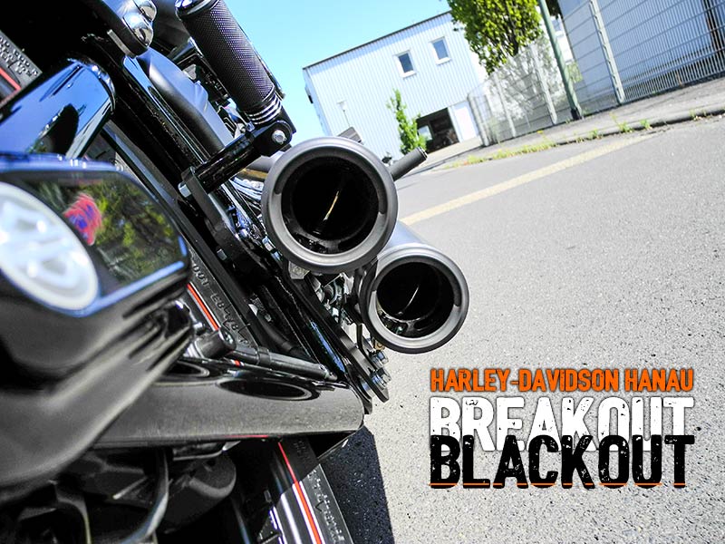 Softail Breakout Umbau Blackout Custombike von Harley-Davidson Hanau