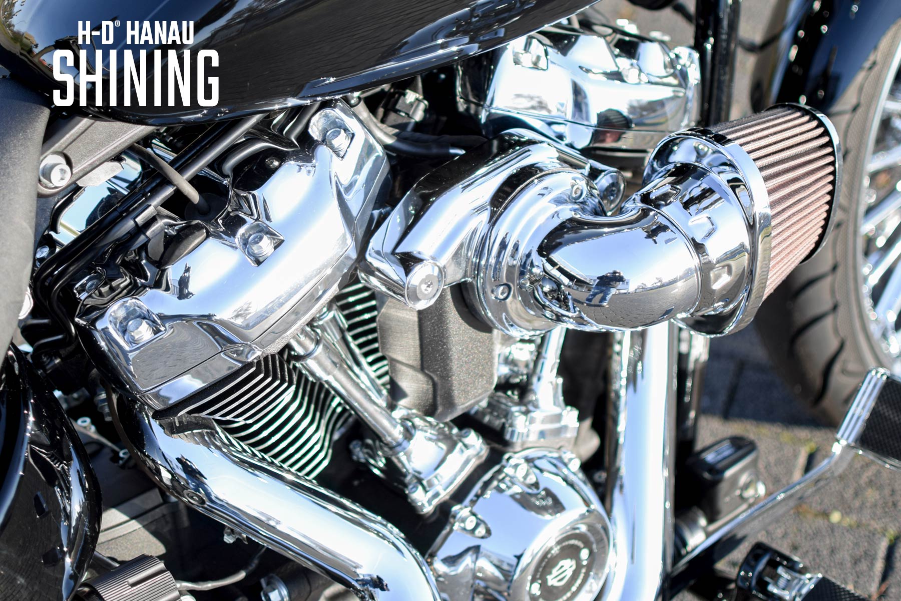 Harley-Davidson Hanau Softail Breakout Umbau Shining Custombike