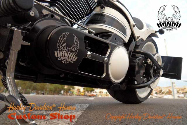 Softail Cross Bones Umbau Kontrast Custombike von Customshop Harley-Davidson Hanau