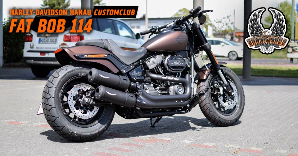 Harley-Davidson Hanau präsentiert Custombike Umbau Softail Fat Bob 114 Custom