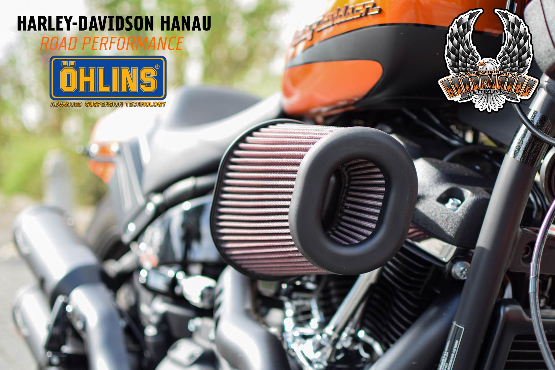 Harley-Davidson Hanau präsentiert Fat Bob Road Performance by Öhlins