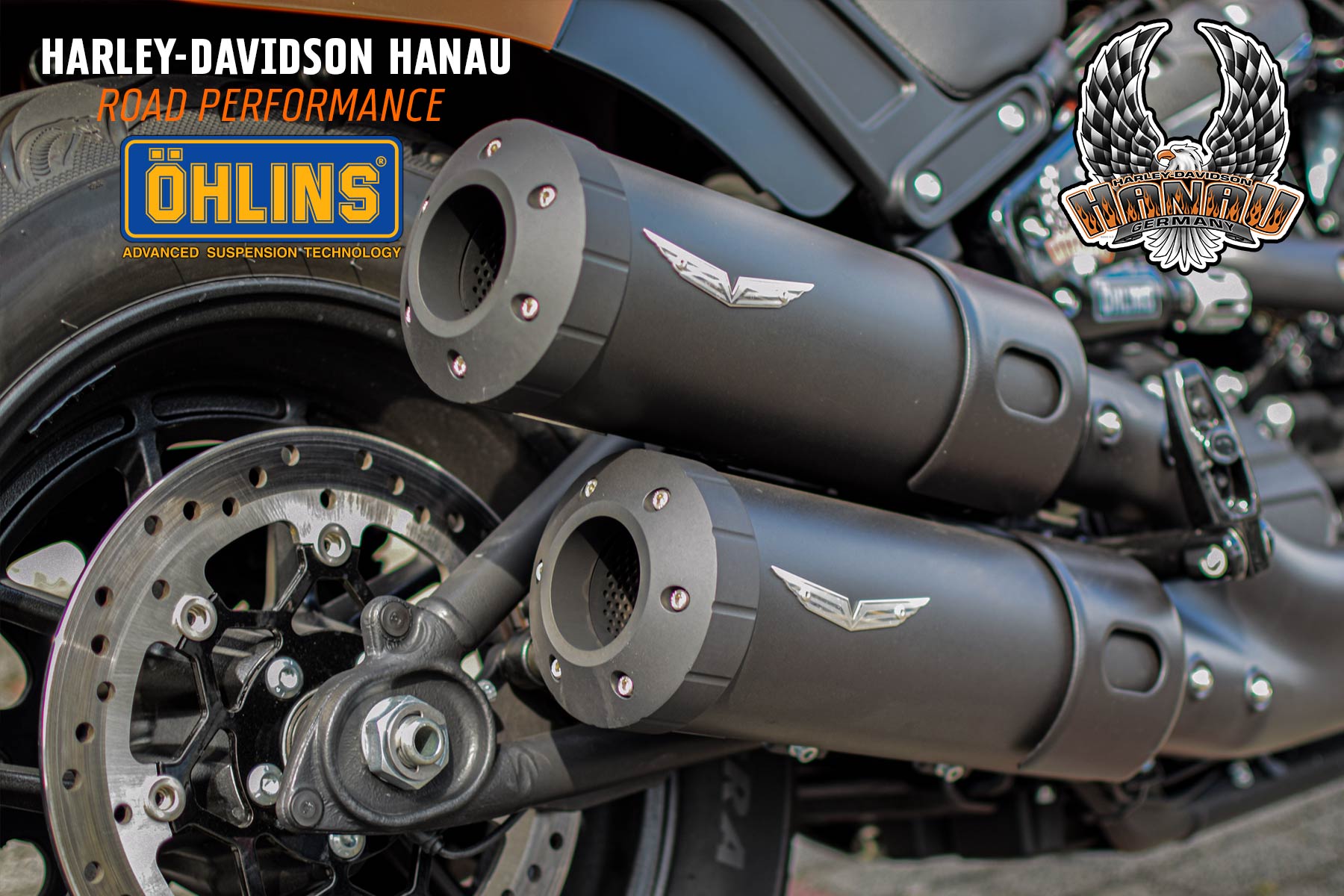 Harley-Davidson Hanau präsentiert Fat Bob Road Performance by Öhlins