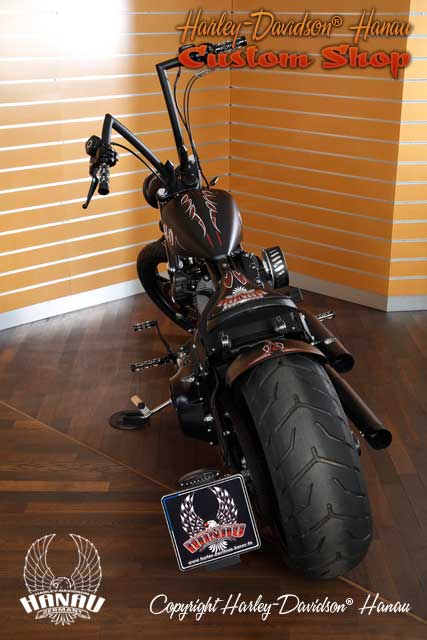 Softail Rocker Umbau Oldschool Custombike vom Customshop Harley-Davidson Hanau