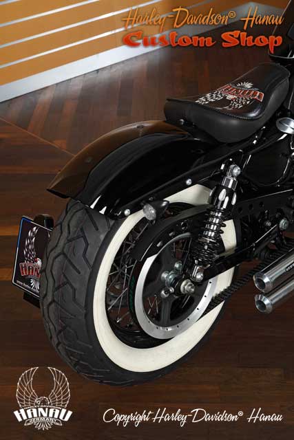 Sportster Nightster Umbau Oldschool Custombike Umbau von Harley-Davidson Hanau
