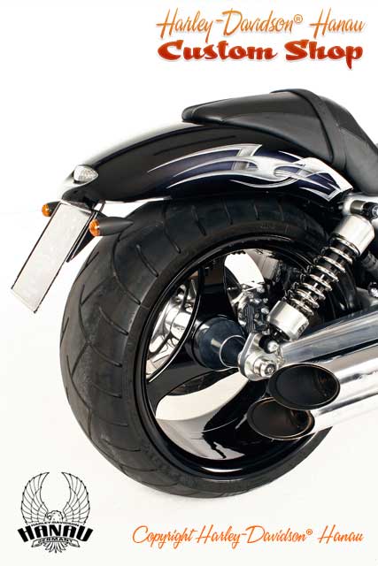 V-Rod Umbau zum Skull Custombike von Harley-Davidson Hanau