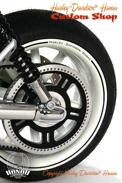 Street Rod Umbau zum White Pearl RS Custombik von Harley-Davidson Hanau