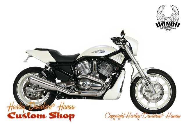 Street Rod Umbau zum White Pearl RS Custombik von Harley-Davidson Hanau